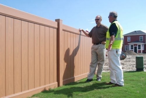 Vinyl privacy fences