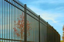 security fence for a commercial property